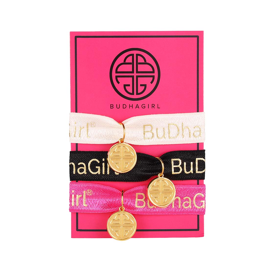 Mindful Glamour Set of 3 Branded Stretch Ties